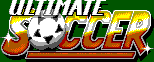 Title screen for the Master System game Ultimate Soccer.