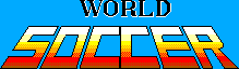 Title screen for the Master System game World Soccer.