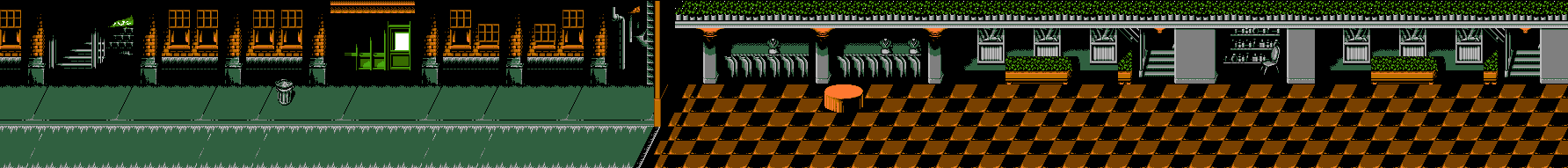 Map of Stage 5 Area 1 for the NES game Batman Returns.