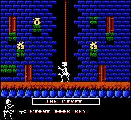 Thumbnail for a map of The Crypt for the NES game The Addams Family.