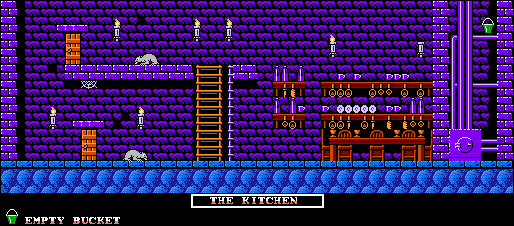 Thumbnail for a map of The Kitchen for the NES game The Addams Family.