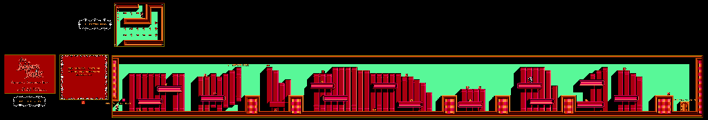 Thumbnail for a map of The Big Books & A Better Read for the NES game The Addams Family: Pugsley's Scavenger Hunt.