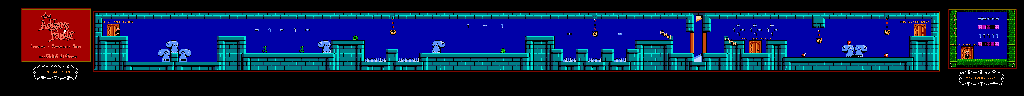 Thumbnail for a map of Boom Boom Boom & The Bonus Room for the NES game The Addams Family: Pugsley's Scavenger Hunt.