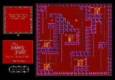 Thumbnail for a map of The Chain Room for the NES game The Addams Family: Pugsley's Scavenger Hunt.