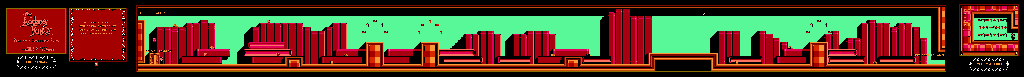 Thumbnail for a map of The LIbrary & The Top Shelf for the NES game The Addams Family: Pugsley's Scavenger Hunt.