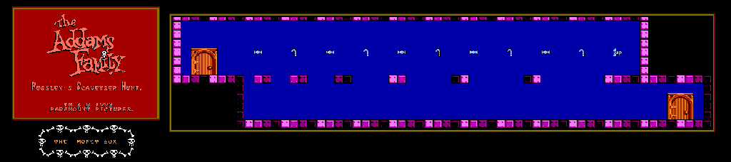 Thumbnail for a map of The Money Box for the NES game The Addams Family: Pugsley's Scavenger Hunt.