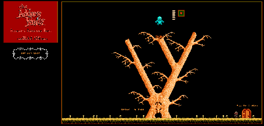 Thumbnail for a map of The Old Tree for the NES game The Addams Family: Pugsley's Scavenger Hunt.