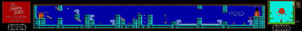 Thumbnail for a map of The Play Room & Wacky Scientist for the NES game The Addams Family: Pugsley's Scavenger Hunt.