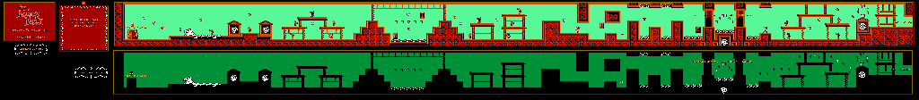 Thumbnail for a map of Portrait Gallery & The Dark Room for the NES game The Addams Family: Pugsley's Scavenger Hunt.