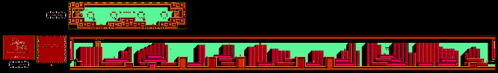 Thumbnail for a map of The Reading Room & A Secret Panel for the NES game The Addams Family: Pugsley's Scavenger Hunt.