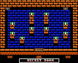 Thumbnail for a map of Secret Room (The Attic) for the NES game The Addams Family.