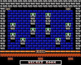 Thumbnail for a map of Secret Room (The Dining Room) for the NES game The Addams Family.