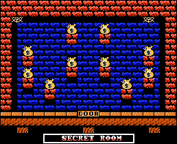 Thumbnail for a map of Secret Room (The Pond) for the NES game The Addams Family.