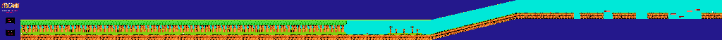 Thumbnail for a map of Area 1 Round 1 (Unmarked) for the NES game Adventure Island.
