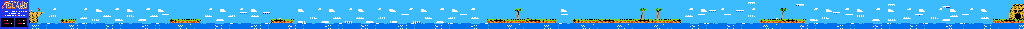 Thumbnail for a map of Area 1 Round 2 (Unmarked) for the NES game Adventure Island.