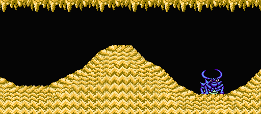 Thumbnail for a map of Area 1-Boss: Antlion for the NES game Adventure Island III.