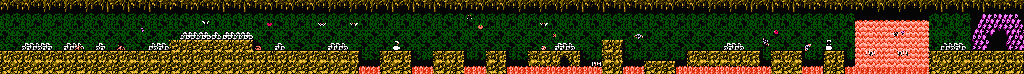 Thumbnail for a map of Area 2-1: Bottomless Pit for the NES game Adventure Island III.