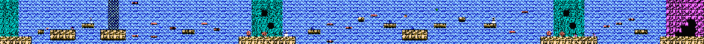 Thumbnail for a map of Area 2-5: Cascading Torrent for the NES game Adventure Island III.