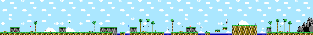 Thumbnail for a map of Area 3-B: Coastal Clash for the NES game Adventure Island III.
