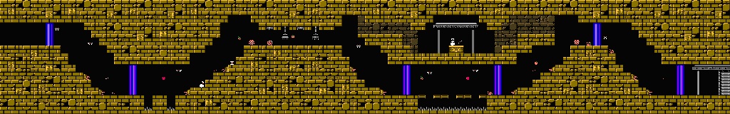 Thumbnail for a map of Area 4-4: Pyramid Crypt for the NES game Adventure Island III.