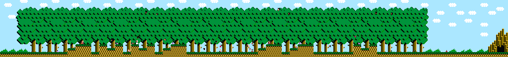 Thumbnail for a map of Area 4-A: Oak Forest for the NES game Adventure Island III.