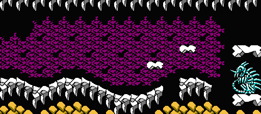 Thumbnail for a map of Area 5-Boss: Bone Horror for the NES game Adventure Island III.