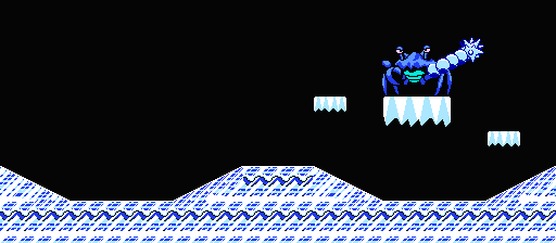 Thumbnail for a map of Area 6-Boss: Ice Crab for the NES game Adventure Island III.