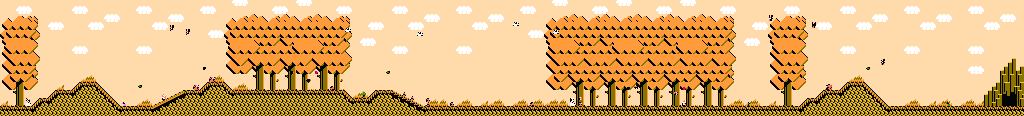Thumbnail for a map of Area 7-2: Oak Forest for the NES game Adventure Island III.