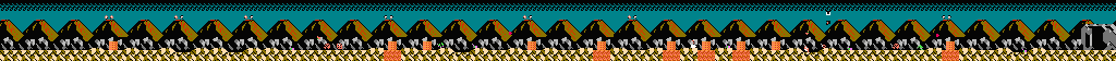 Thumbnail for a map of Area 7-3: Fire Gorge for the NES game Adventure Island III.