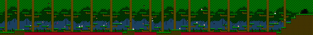 Thumbnail for a map of Area 7-4: Lost Woods for the NES game Adventure Island III.