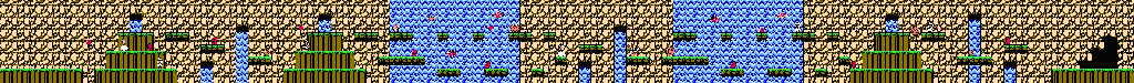 Thumbnail for a map of Area 7-B: Perilous Plunge for the NES game Adventure Island III.