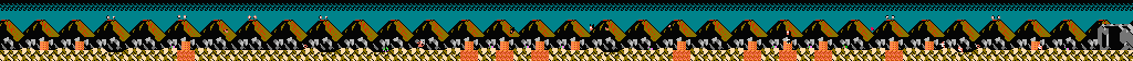 Thumbnail for a map of Area 8-1: Fire Gorge for the NES game Adventure Island III.