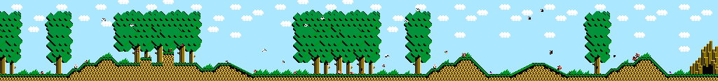 Thumbnail for a map of Area 8-2: Oak Forest for the NES game Adventure Island III.