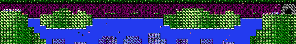 Thumbnail for a map of Area 8-3: Shaft Of Darkness for the NES game Adventure Island III.