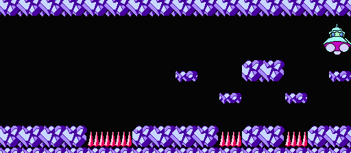 Thumbnail for a map of Area 8-Boss: Alien Spaceship for the NES game Adventure Island III.