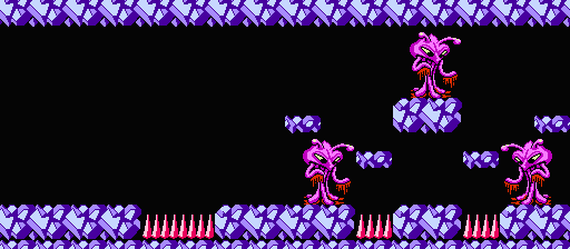Thumbnail for a map of Area 8-Boss: Aliens for the NES game Adventure Island III.