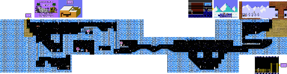 Thumbnail for a map of Area 3A for the NES game Adventure Island IV.