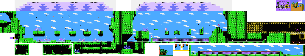 Thumbnail for a map of Area 4B for the NES game Adventure Island IV.
