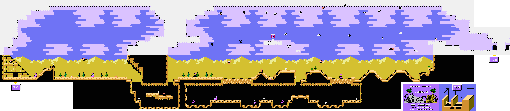 Thumbnail for a map of Area 5B for the NES game Adventure Island IV.