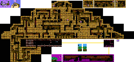 Thumbnail for a map of Area 5C for the NES game Adventure Island IV.