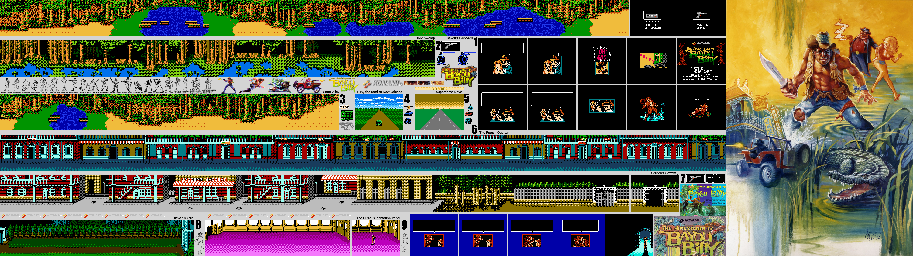 Thumbnail for a map of Maps for the NES game The Adventures Of Bayou Billy.