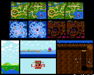 Thumbnail for a map of World for the NES game Adventures Of Lolo III.