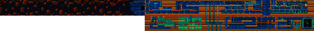 Thumbnail for a map of Asteroid Belt for the NES game The Adventures Of Rad Gravity.