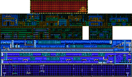 Thumbnail for a map of Cyberia for the NES game The Adventures Of Rad Gravity.