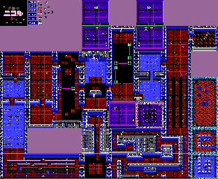 Thumbnail for a map of Stage 06 for the NES game Ai Senshi Nicol.