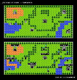 Thumbnail for a map of Overworld for the NES game Aighina no Yogen.