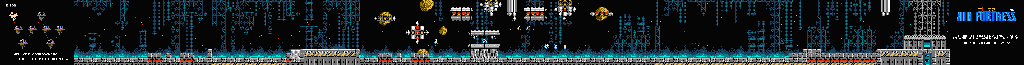 Thumbnail for a map of Phase 1 - 1st Air Fortress Approach for the NES game Air Fortress.