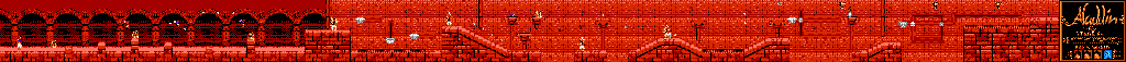 Thumbnail for a map of Stage 6-1 for the NES game Aladdin.