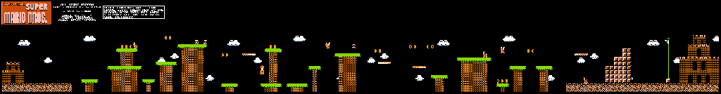 Thumbnail for a map of World 1 1-3 for the NES game All Night Nippon Super Mario Bros..