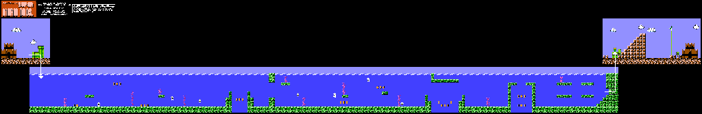 Thumbnail for a map of World 2 2-2 for the NES game All Night Nippon Super Mario Bros..